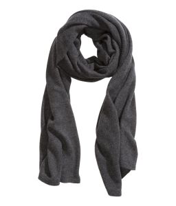 Ladies black cashmere scarf